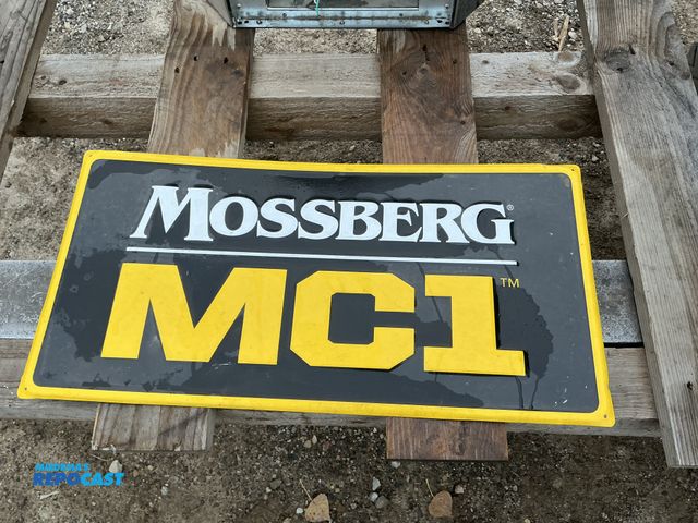 Lot 2-69152 - Metal Mossberg Sign- 23”x12”