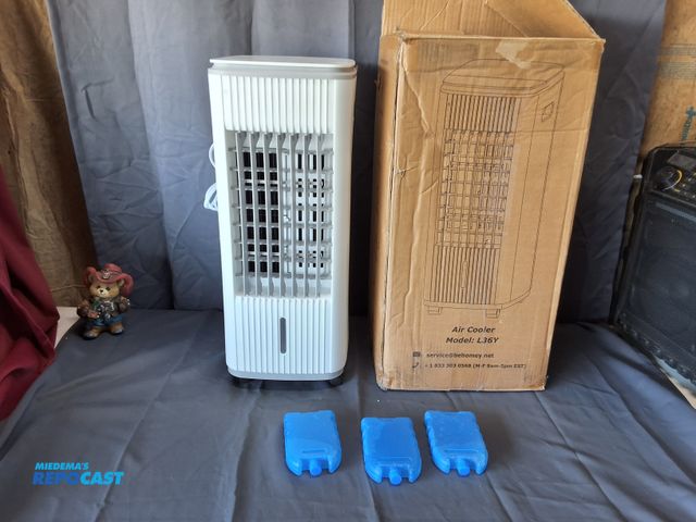 Lot 2-76838 - EVAPROATIVE AIR COOLER WITH 3 ICE PACKS