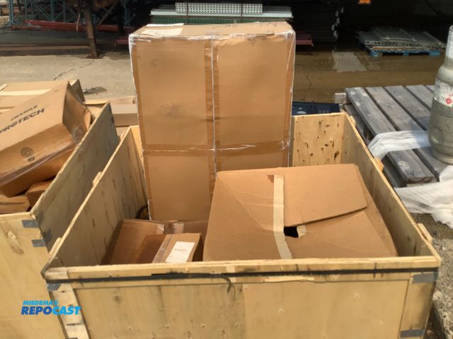 Lot 2-11129 - Crate of miscellaneous items including 3M paint prep system16028, Furnam fresher door assembly 20211...