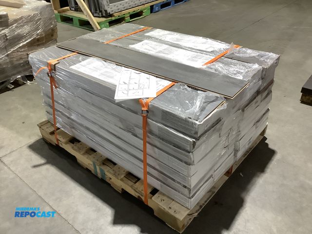 Lot 2-34933 - Skid lot of McDonough oak wood flooring boards - 6 pieces per box