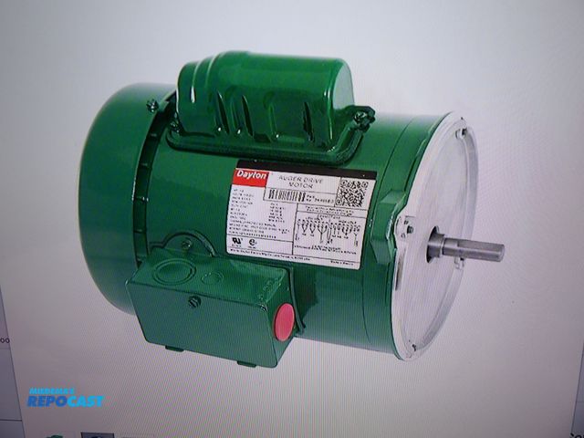 Lot 2-58304 - new in box Dayton Auger Drive Motor Single phase, C Face, capacitor -Start 1/2 hp 1725 rpm, 56 YZ fr...
