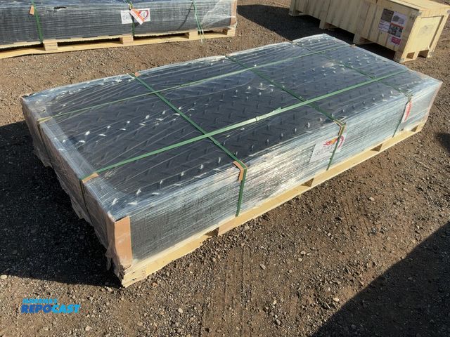 Lot 2-41977 - (15) New SDLANCH Ground Protection Mats, Approx. 41" wide x 94-1/2" long x1/2” thick, diamond plate ...