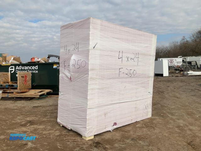 Lot 2-65659 - Lot of (48) 4 x 24 x 96 Sheets of Pink Styrofoam