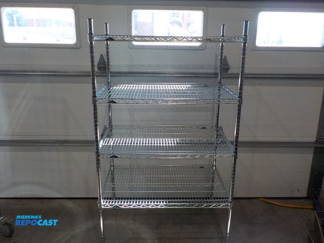 Lot 2-34121 - Metro four shelf storage rack. Adjustable shelves. NSF approved. 36" w x 24" d x 62" h