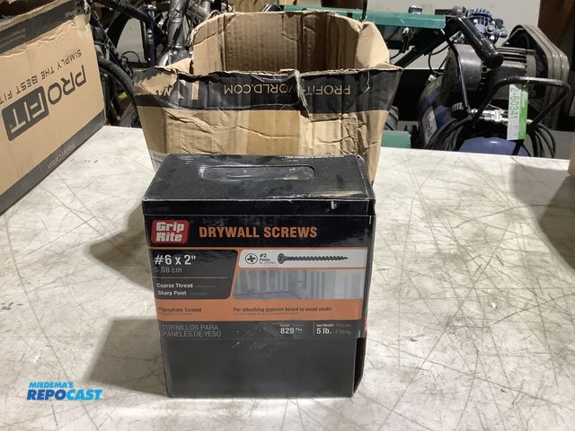 Lot 2-39465 - (3) 5lb Boxes of Grip Rite #6 2” Drywall Screws, #2 Phillips Drive.