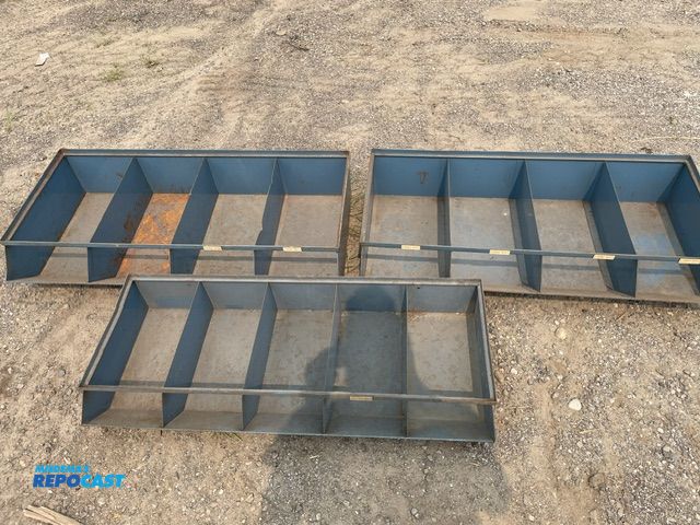 Lot 2-30789 - 3 Used stackable parts bins, 36'' wide