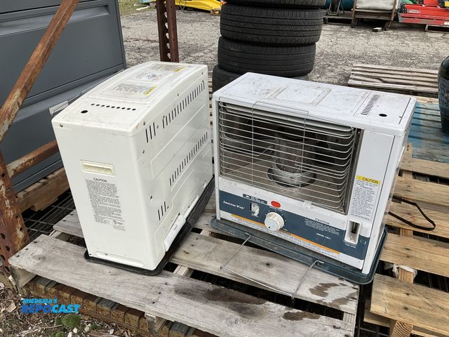 Lot 2-94900 - Skid lot of (2) American wick white portable kerosene heaters