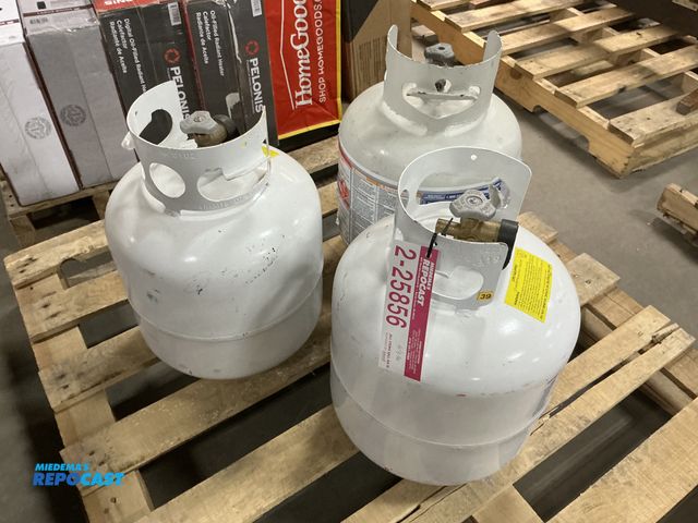 Repocast.com - Lot 2-25856 - (3) Used Standard 20lb Propane Tanks ...
