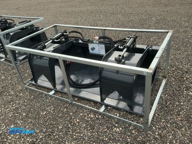 Lot 2-40793 - New Wolverine 72" Grapple Bucket Skid Steer Attachment, Model GB-11-72W, 550 lbs, 12-20 GPM, Univers...