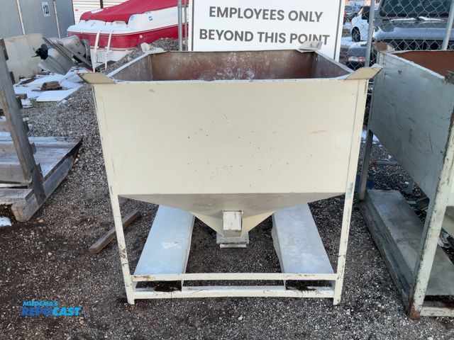 Lot 2-19778 - Portable steel industrial hopper