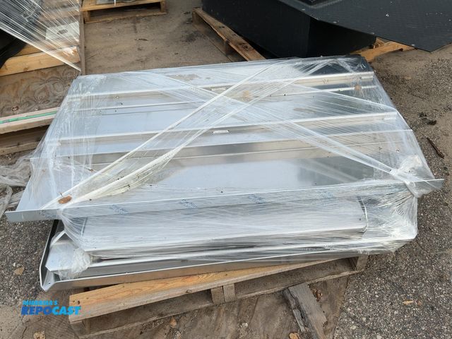 Lot 2-74047 - Skid of Heavy Duty 3/16" Aluminum Shelving. Approx 10 pcs