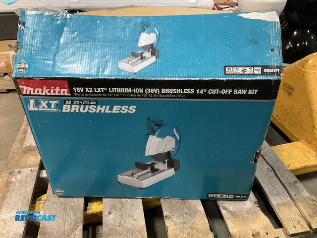Lot 2-67966 - Makita XWL0PT LXT brushless 14” cut-off saw, No batteries or charger included
