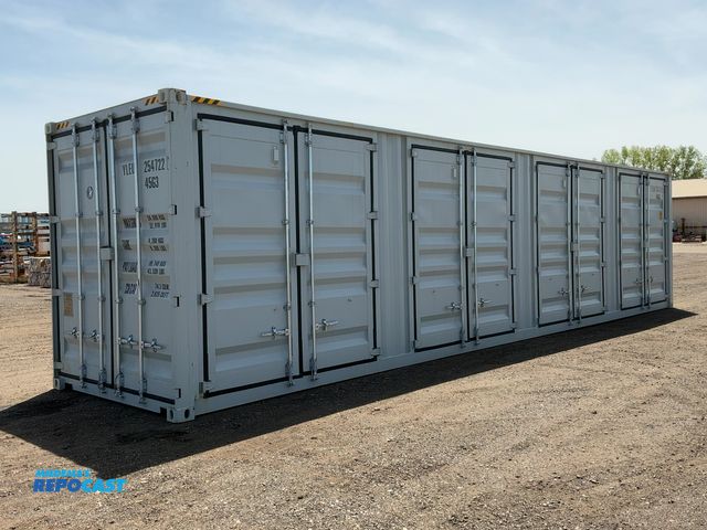 Lot 2-43985 - 2026 40’L x 8’W x 9’ 6”T High Cube Shipping/Ground Container, swing doors on one end and four sets o...