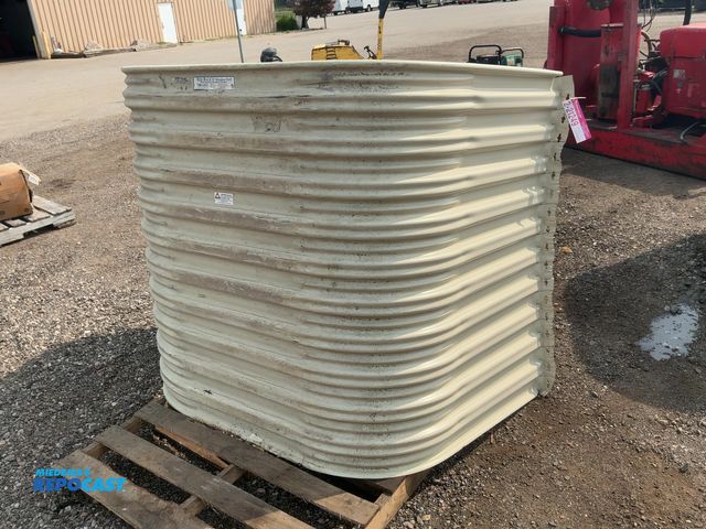 Lot 2-21249 - Monarch Stif Back II Window Well, 4' tall, approx. 58" wide where it attaches to wall, scattered scr...