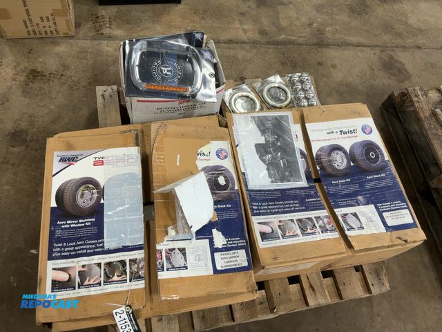 Lot 2-11531 - Lot of (6) New United Pacific LED Headlight Bezels, 6”x8”, 32370, (2) Trux 4” Chrome Twist On Bezels...