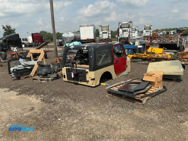 Lot 2-20148 - Large Lot of Jeep Wrangler YJ Parts, includes 1994 Body with Hard Top, Mismatched Hard Doors, body/t...