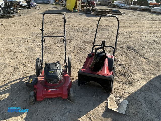 Lot 2-96814 - Toro CCR3650 snowblower &amp; Yard Machines 22” mower