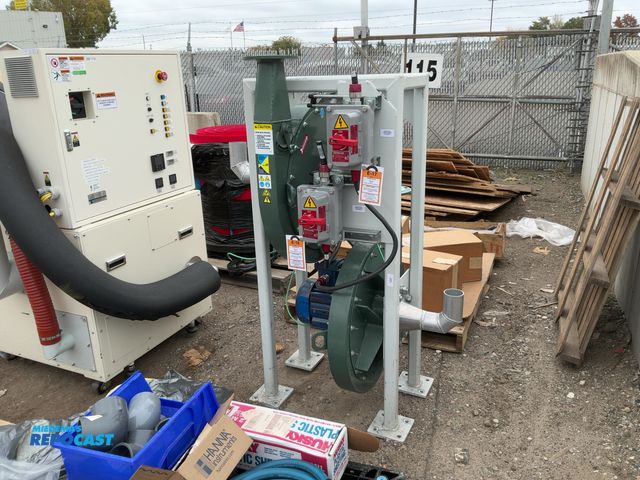 Lot 2-69478 - Industrial centrifugal blower and air handling skid assembly