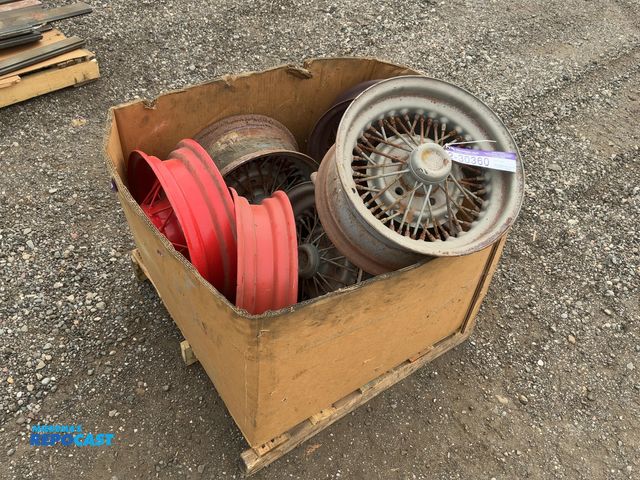 Lot 2-30360 - Lot of (7) Assorted Steel Spoke Vehicle Wheels, 15" and 16", 5-lug