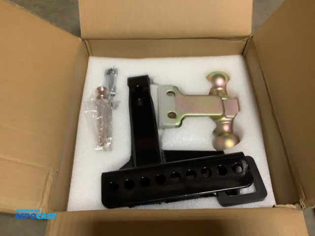Lot 2-93526 - New Ifoka adjustable trailer hitch Iridescent drop hitch ball mount holds 20000 lbs.