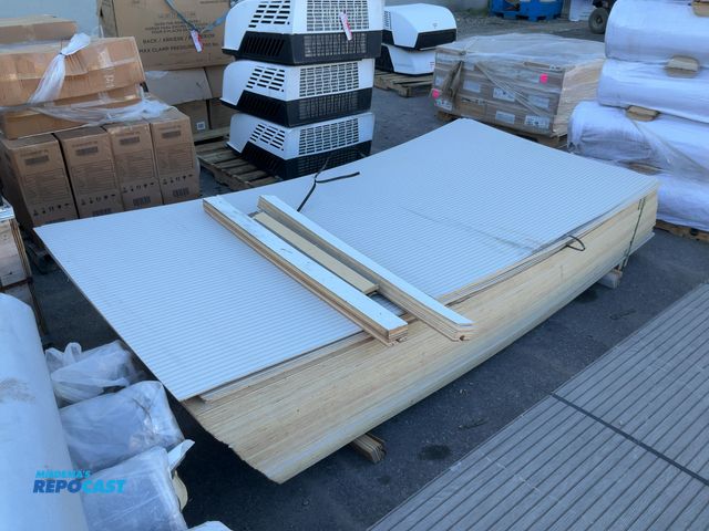 Lot 2-76395 - Lot of 9’x4’ RV wallboard/panel, white