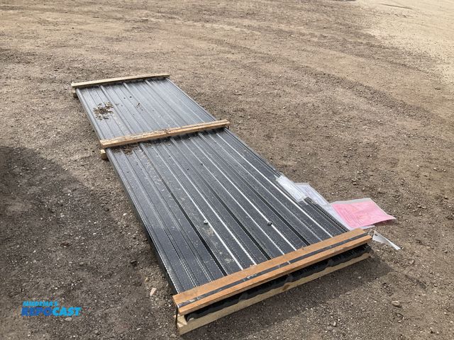 Lot 2-42337 - (50) 10’L of Everlast II Lynx Series 28 ga perforated metal roofing, 38” wide overall, 3/4” rib, new...