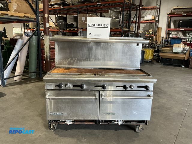 Lot 2-99262 - American Range Commercial Gas Range with Griddle Cook Top Stainless Steel