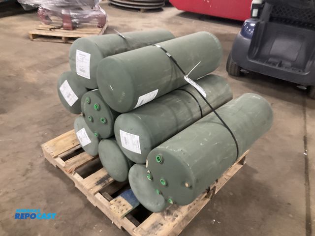 Lot 2-10019 - (9) semi truck air tanks