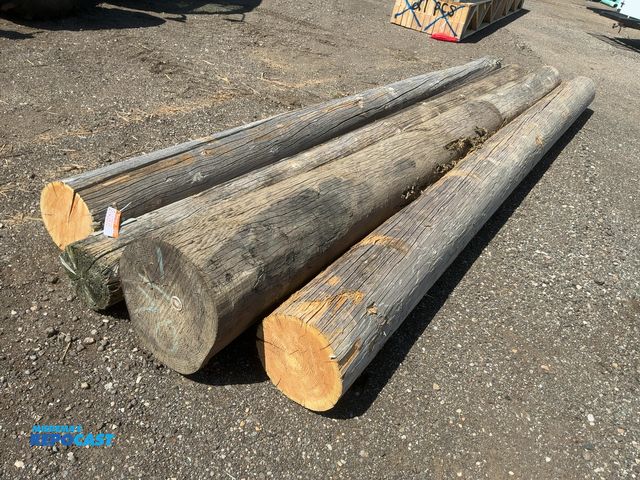 Lot 2-43838 - (4) Approx. 20’ Long Telephone Poles, approx. 11-18” diameter range