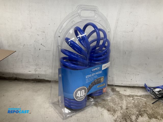 Lot 2-79956 - Camco Coiled Hose, 40’ with 1/2” Diameter, Brass Fittings