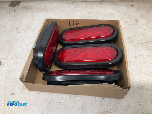 Lot 2-33881 - 4 6" oval LED rubber mount stop-tail-turn lights,