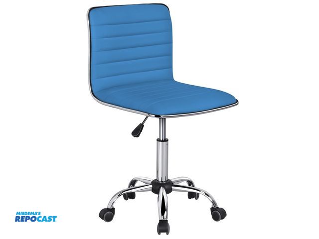 Lot 2-18638 - New Yaheetech blue armless office chair #591530