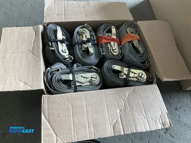 Lot 2-11282 - (12) E-track ratchet straps, used