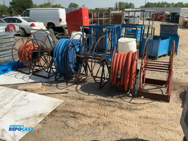 Lot 2-10564 - (6) Assorted Hose Reels, 3 have hose