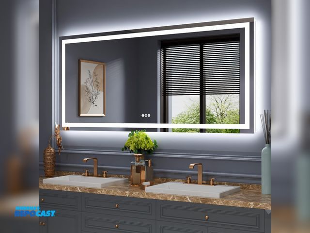 Lot 2-35035 - 6’x3’ USHOWER LED Bathroom Mirror