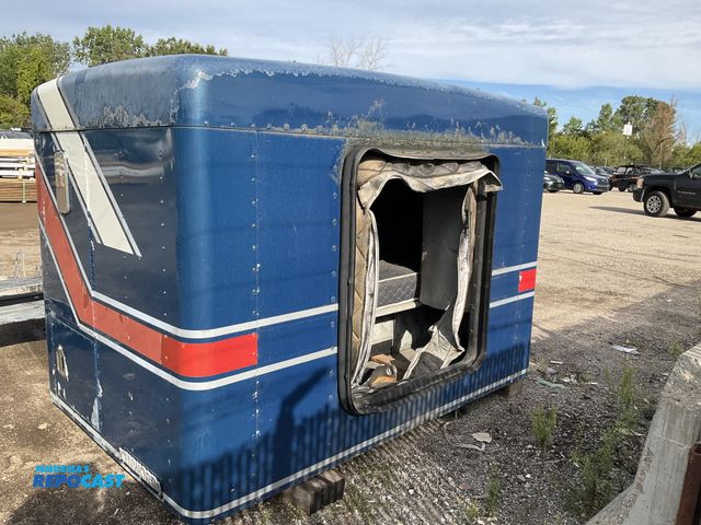 Lot 2-27497 - Blue riveted aluminum Kenworth sleeper cab component