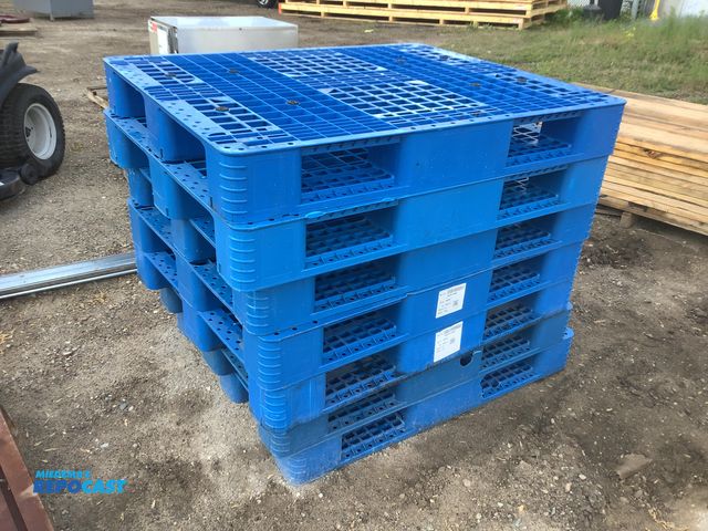Lot 2-35865 - (7) Blue Plastic Skids