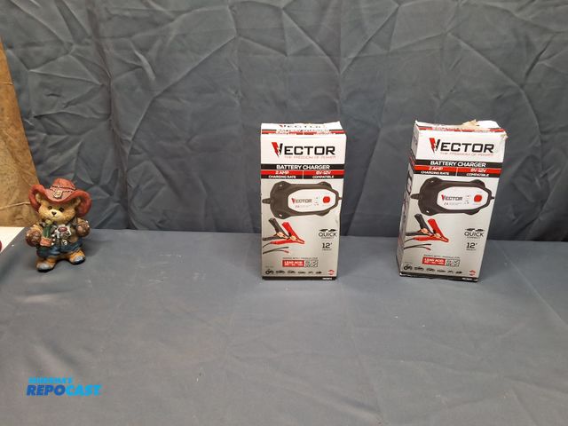 Lot 2-76258 - (2) VECTOR BATTERY CHARGERS 2 AMP