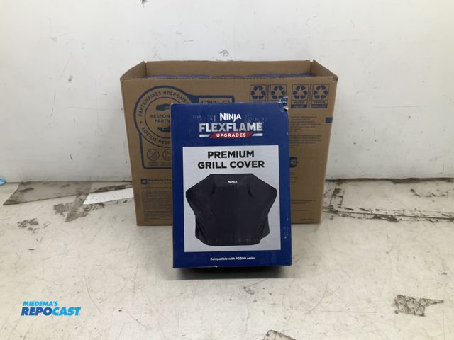 Lot 2-92515 - lot of (6) Ninja flex flame upgrades premium black Grill Covers