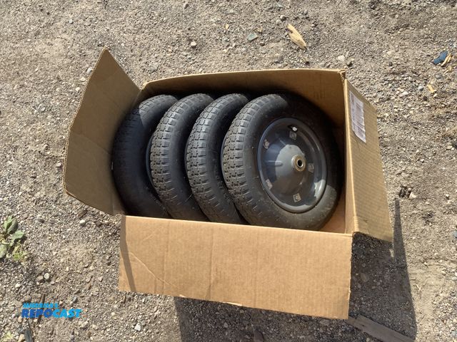 Lot 2-91163 - (4) Nylon tube 3.25/3.00-8 Pull-cart Tires &amp; Wheels