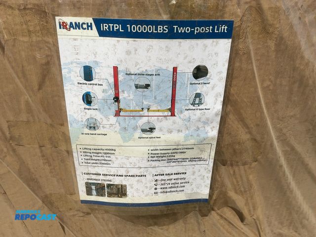 Lot 2-44105 - New SDLANCH Model IRTPL Two Post Lift, 4500 KG Lifting Capacity, 1800mm Lifting Height, 220/380 Volt...