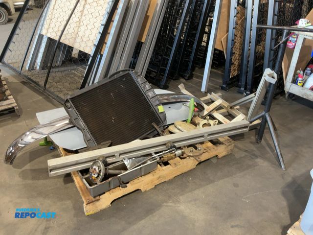 Lot 2-92720 - Skid of miscellaneous car parts &amp; shop supplies.