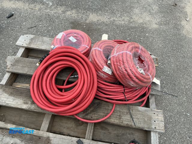Lot 2-91066 - Lot of (5) rolls of red replacement hosing