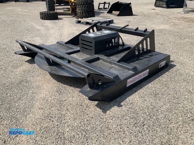 Lot 2-61992 - New JCT 72” Brush Mower Skid Steer Attachment, hydraulic driven with hoses and quick coupler fitting...