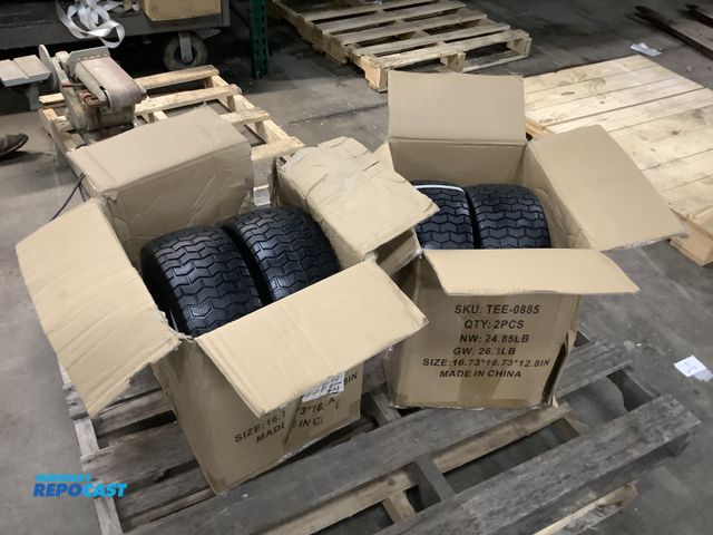 Lot 2-93261 - 4 Flat free 16x6.50-8 NHS tires