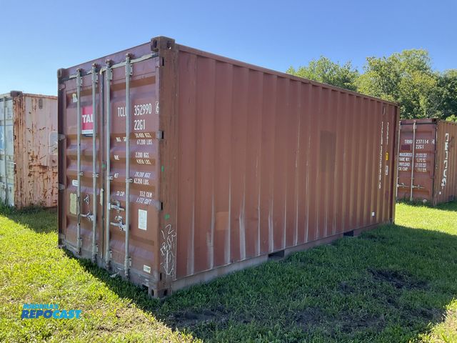 Lot 2-21490 - 20’ Shipping / Storage Container, 8’ wide x 8’ 6” tall, swing doors on one end, wood deck, rings for...