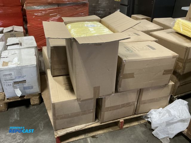 Lot 2-63138 - ORR Safety skid lot of boxes containing 50 yellow protective protective disposable surgical isolatio...