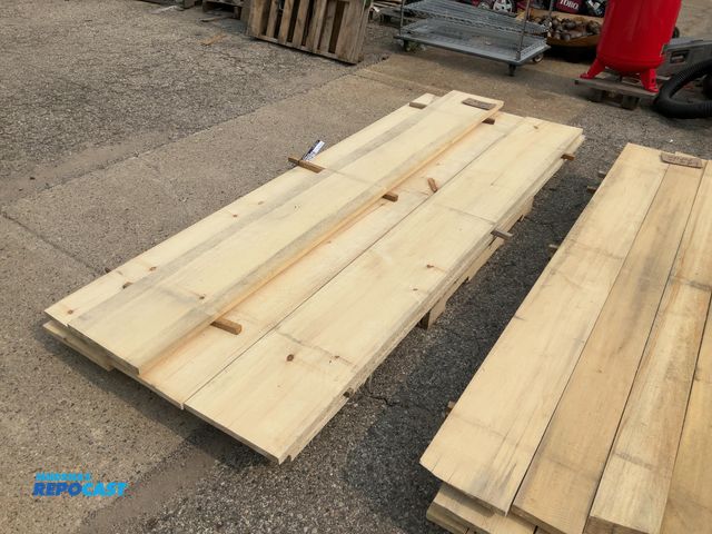 Lot 2-11218 - (7) popular rough cut lumber - approx. 4/4 x 14"w x 9'5"long