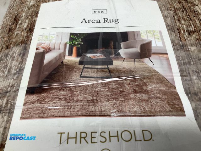 Lot 2-79997 - New Threshold style brown multicolor area rug