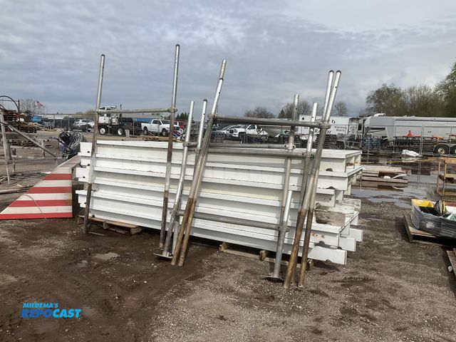 Lot 2-93730 - Skid lot of white dock section pieces approx. 47”x132”